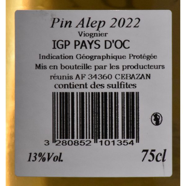 Pin Alep IGP Oc Pin Alep Viognier