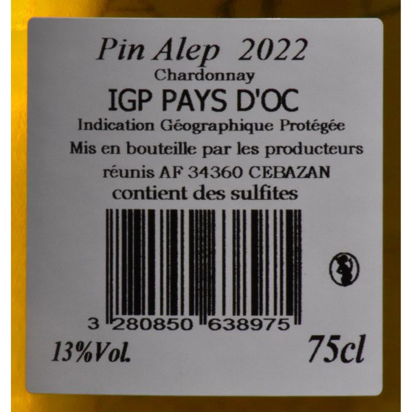 Pin Alep IGP Oc Pin Alep Chardonnay