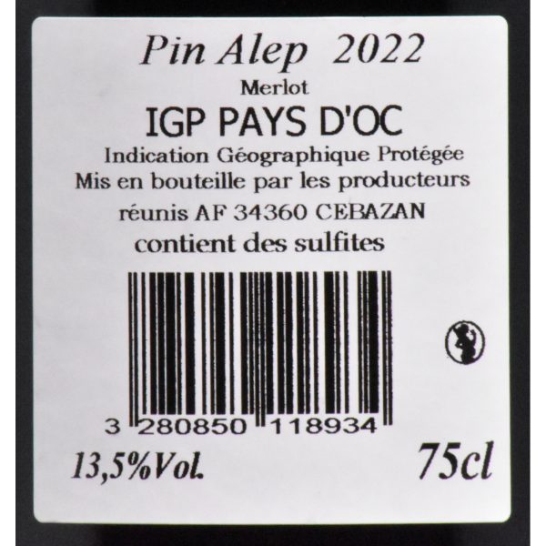 IGP Oc Pin Alep Merlot